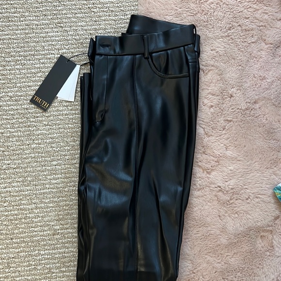Truth Pants & Jumpsuits New With Tag Leather Pants Poshmark